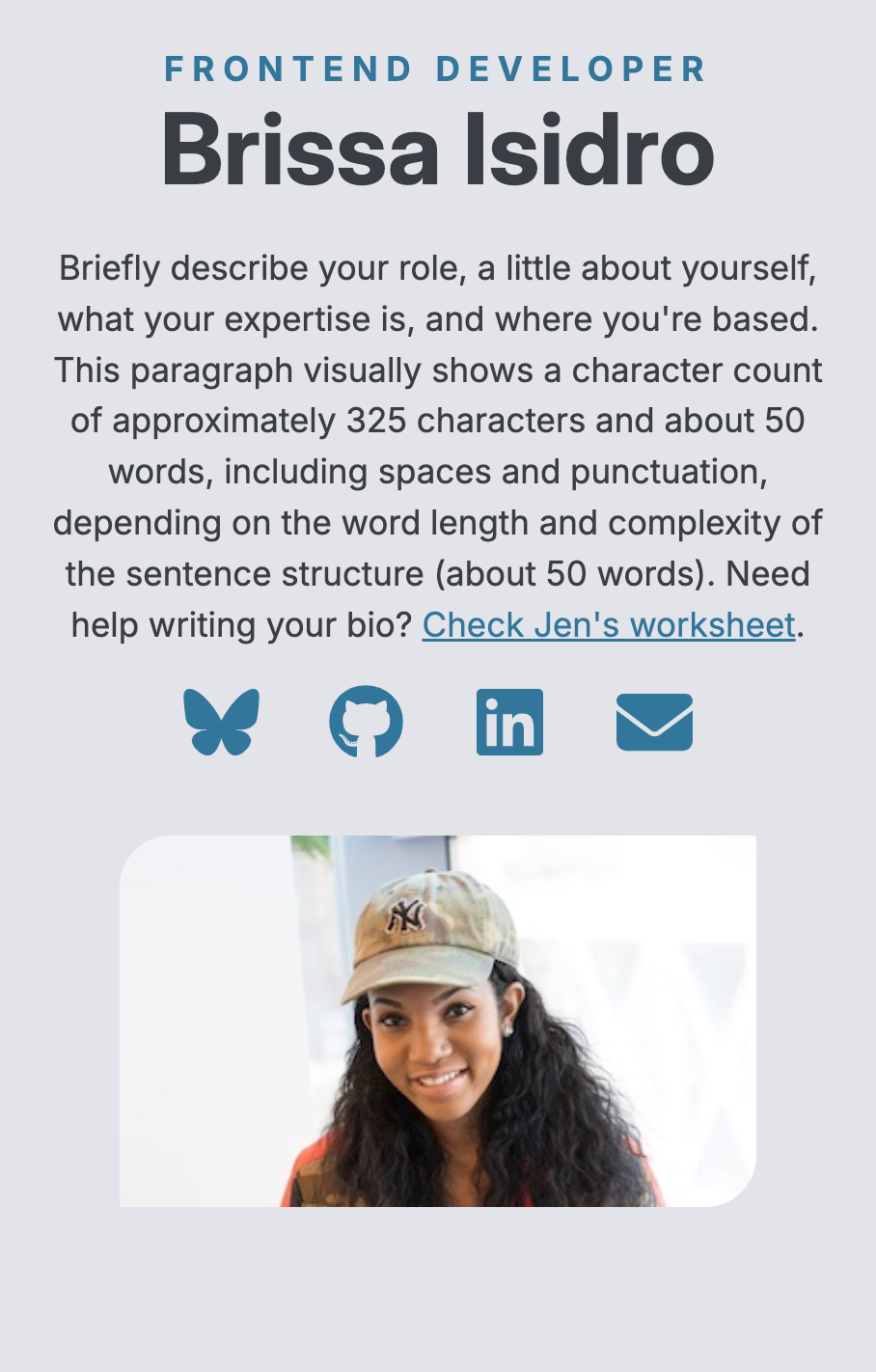 image of the navbar at mobile dimensions, showing all text and images centered.