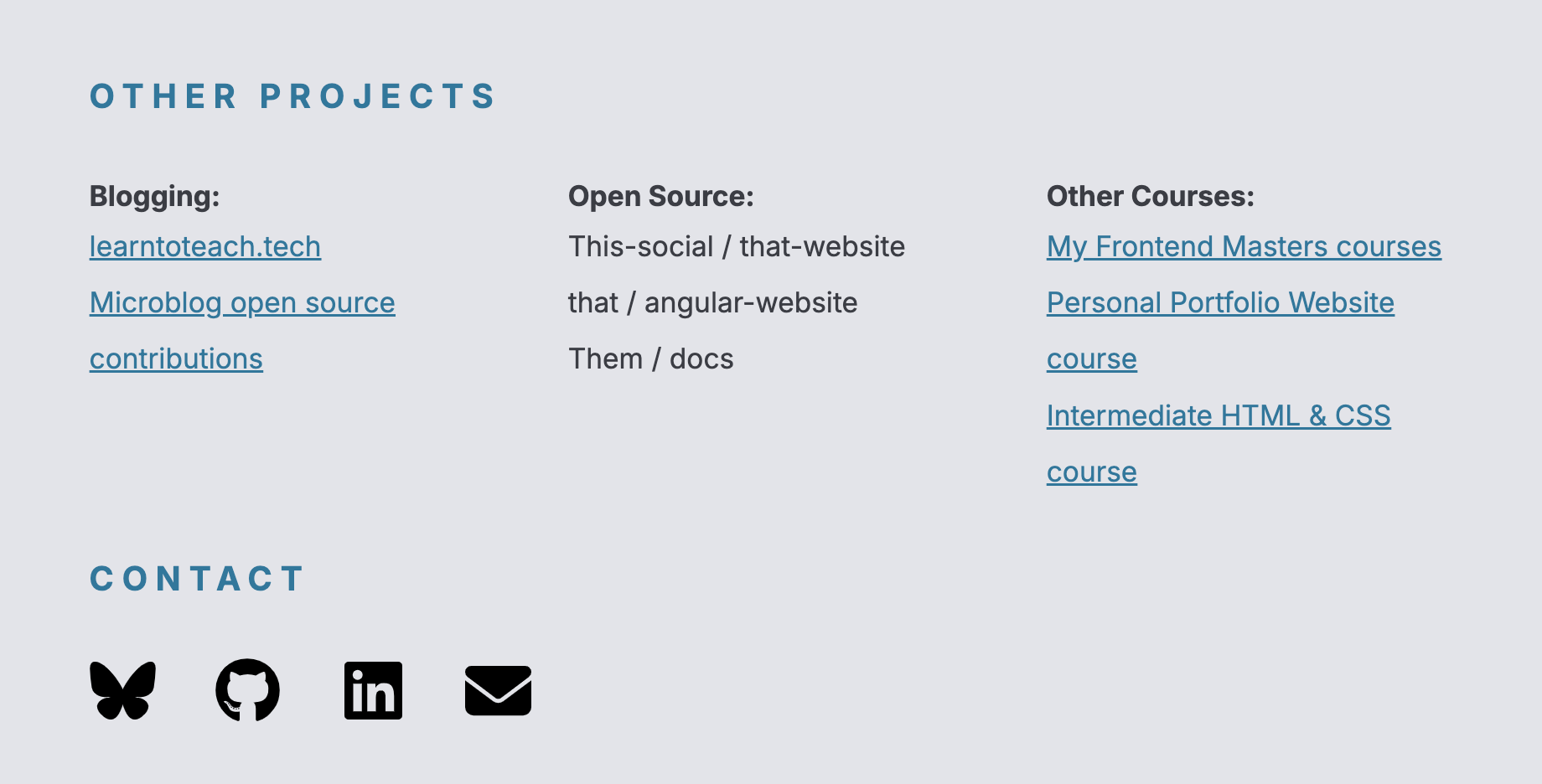 image showing the text and social icons on the left and the image on the right.